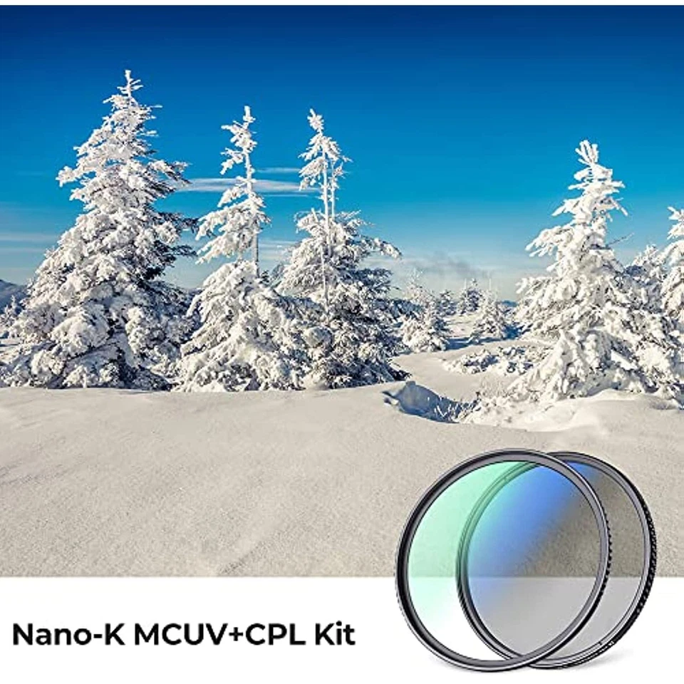K&F Concept UV CPL Lens Filter Kit (2Pc) Multi Coatings for Camera Lens K-Series - Image 2 of 4
