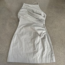 Zara Body Con  Crisscross backstrap gray S. NWT