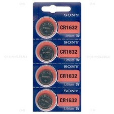 4 NEW SONY CR1632 3V Lithium Coin Battery Expire 2029 FRESHLY NEW - USA Seller
