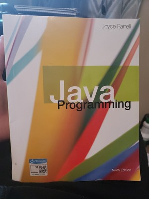 MindTap Course List Ser.: Java Programming by Joyce Farrell - 2018