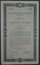 Vorarlberger Kraftwerke-Aktiengesellschaft Serie 48 5% Anleihe 1000 CHF 1930