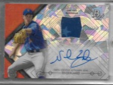 2014 Bowman Platinum ATOMIC REFRACTOR JERSEY/AUTO Noah Syndergaard #d 3/5