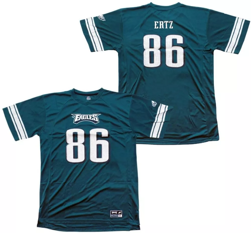 Majestic Big Tall Zach Ertz Philadelphia Eagles Hashmark Jersey T Shirt