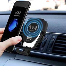Car Wireless Phone Charger Mount Holder Air Vent Fast Charger