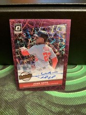 2020 Optic Juan Soto Auto Pink Season Highlights Auto SP Nationals Padres 🔥