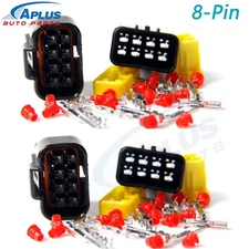 Wire Cable Connector Plug in 8 Pins Way Waterproof Electrical Sets Car HID