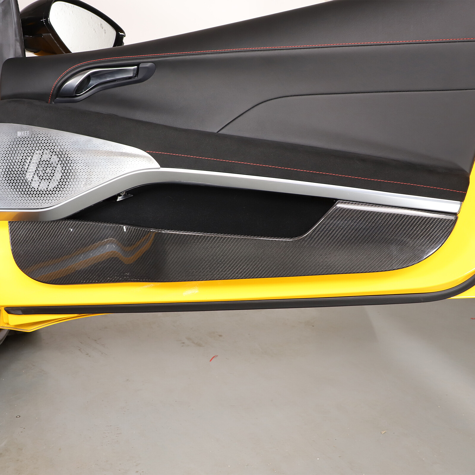 Real Carbon Fiber Inner Door Anti-Kick Panel Cover For Lotus Emira 2022 2023 24
