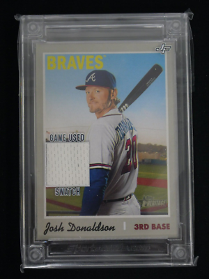 JOSH DONALDSON 2022 JERSEY FUSION GAME USED SWATCH ATLANTA BRAVES