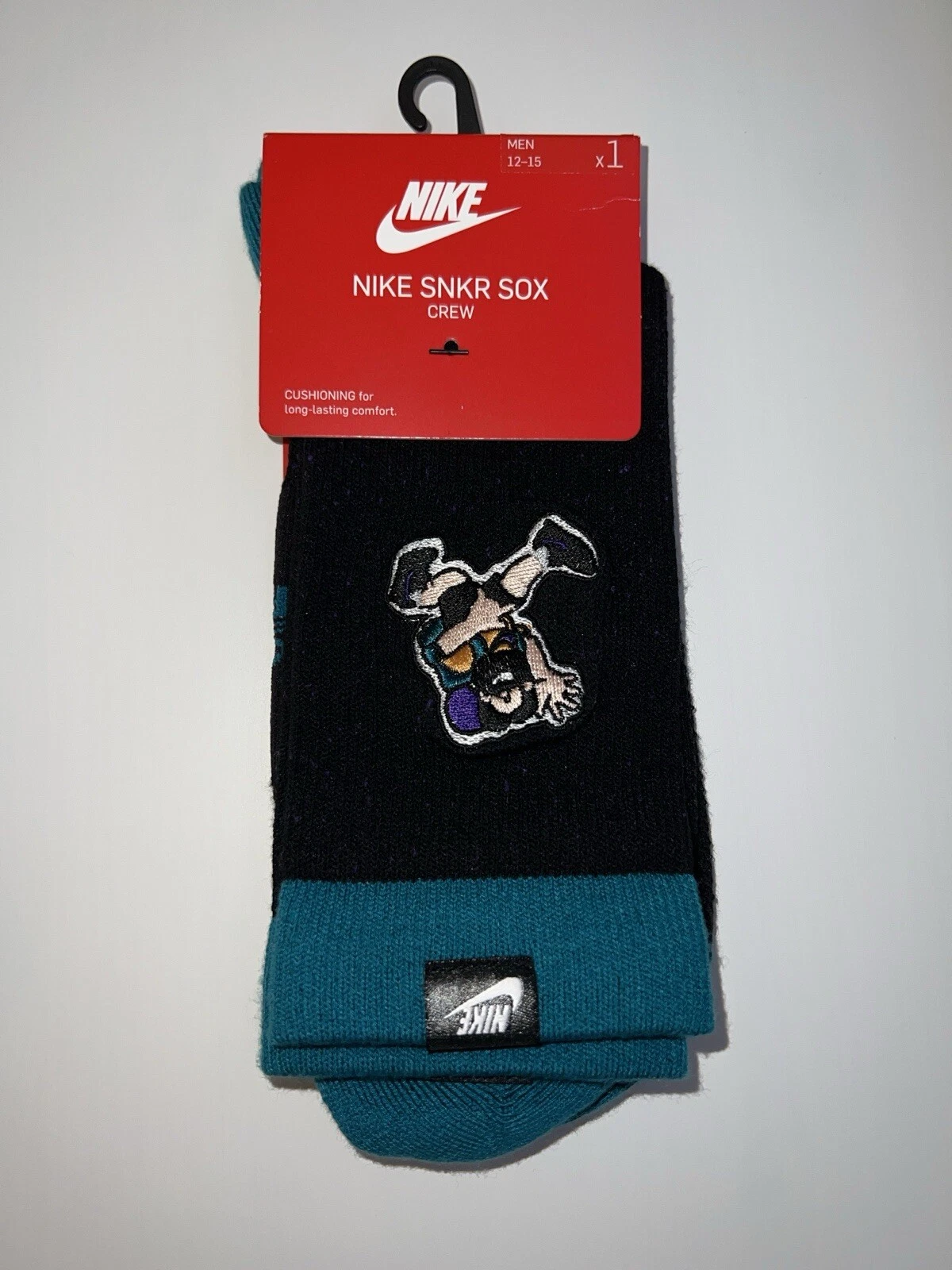 Nike Hike Man Snkr SOX Crew Socks Cushioning Black CW6067-010 Size XL