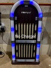 Intempo Bluetooth Jukebox Speaker FM Radio AUX LED Lights Retro Style