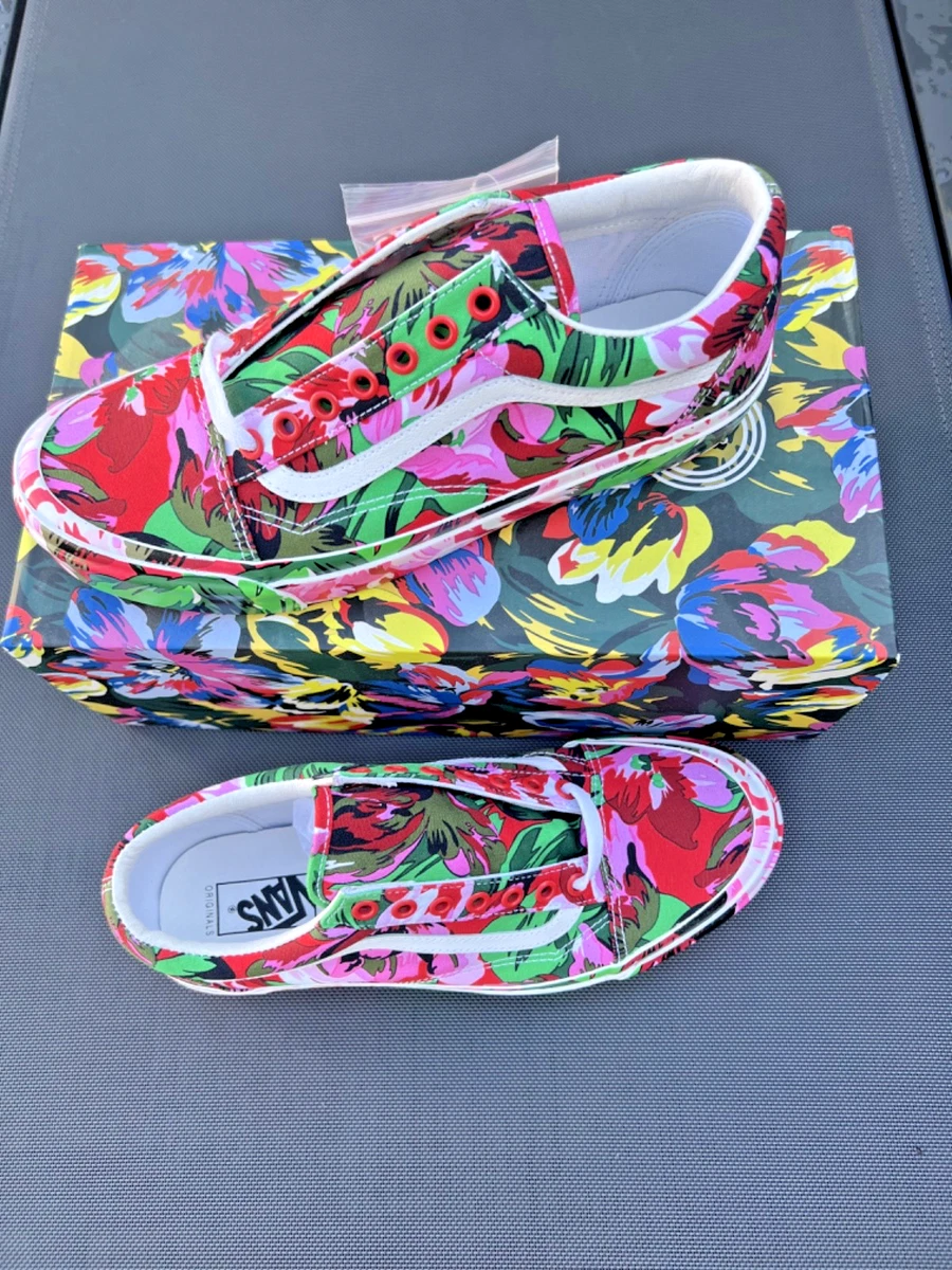 ●【新品未使用】ケンゾー×バンズ フローラルプリント半袖スウェットシャツ Kenzo x Vans OG Old Skool LX Floral Red for sale | eBay