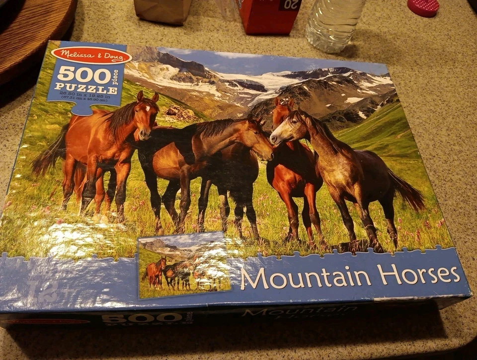 Rompecabezas MELISSA & DOUG #9225 "CABALLOS DE MONTAÑA" 500 piezas 26,50" x 19,25" NUEVO EN CAJA Foto 2 de 4