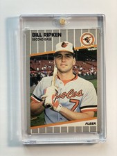 1989 Fleer - Black Box on Bat Knob #616 Billy Ripken