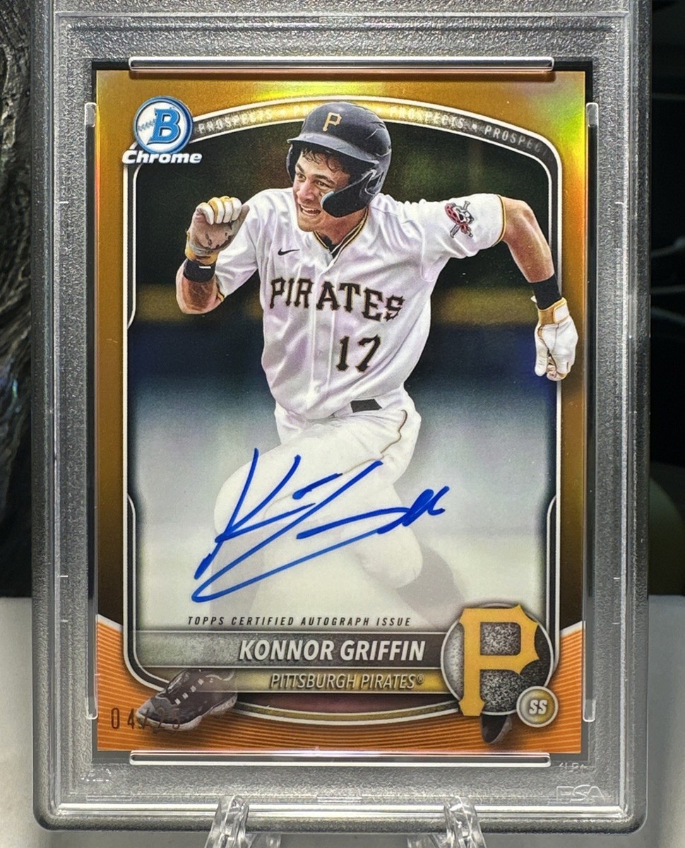 2025 Bowman Chrome Prospect Konnor Griffin Orange Auto CPA-KG 4/25