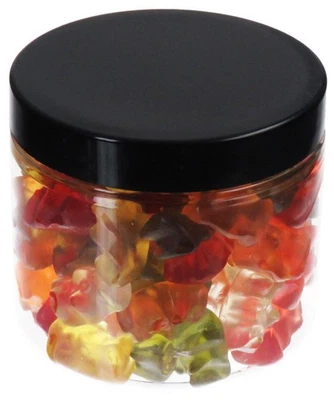 Récipient en PET transparent avec couvercle en plastique, 200 ml, lot de 10 - Photo 1/3