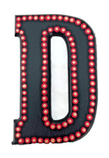 Dot Painted Wood Letter-D