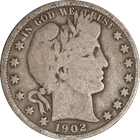 1902-S Barber Half Dollar
