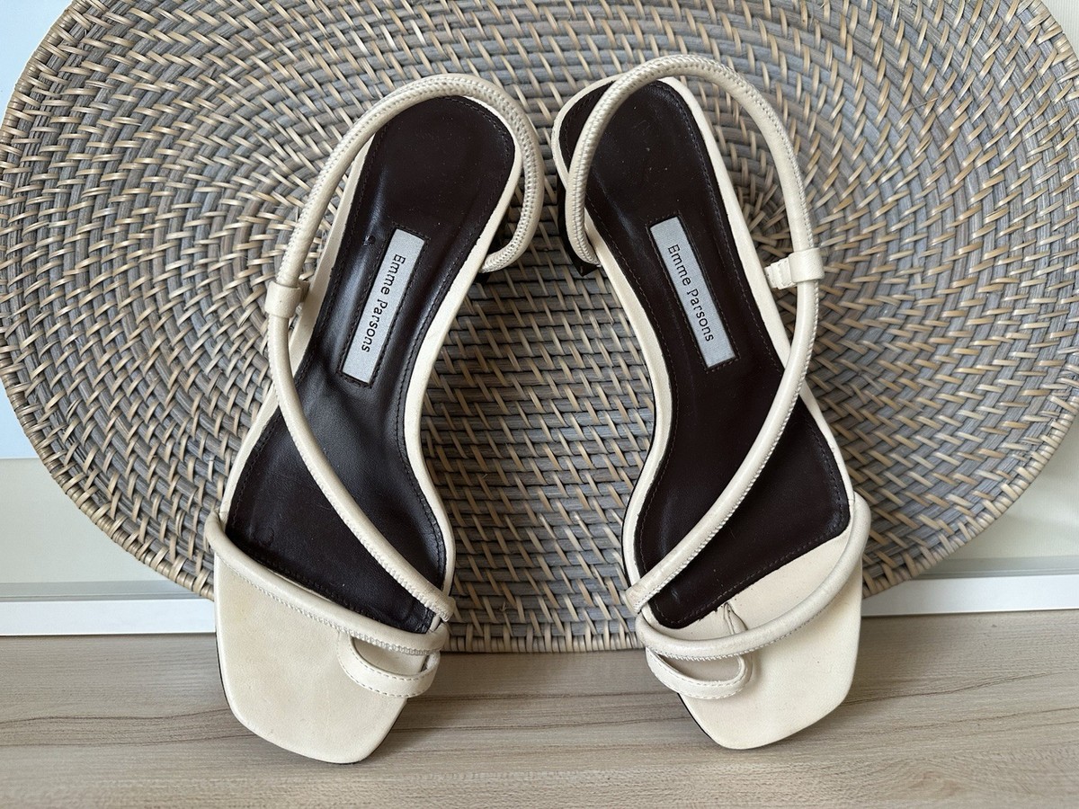 【EMME PARSONS/ エム パーソンズ】LENA サンダル Emme Parsons Women Lena Leather Sandals off white Womens 37