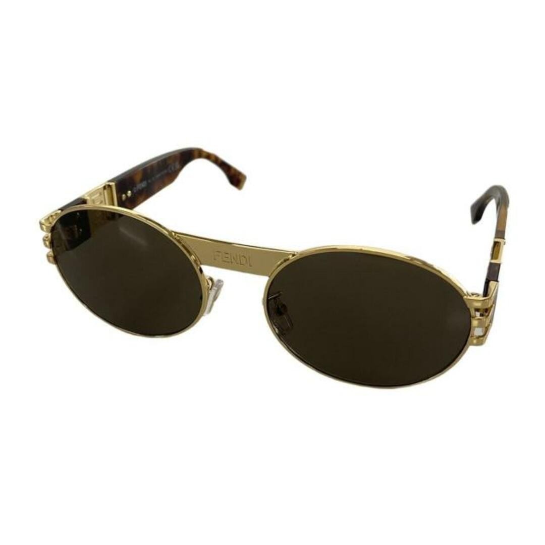 Fendi Fe40052U Fendace Sunglasses in Black Gold Brown