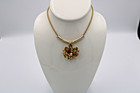 Gold tone Floral CORO Necklace — photo 1