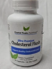 CRYSTAL PEAKS NUTRITION Cholesterol Flush 60 Capsules exp. 10/28 