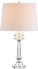 JONATHAN Y JYL2016A Day 24.5" Crystal LED Lamp Glam for Bedroom Living Room