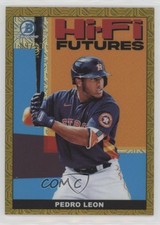 2022 Bowman Hi-Fi Futures Mega Box Gold Mojo Refractor /50 Pedro Leon fs9