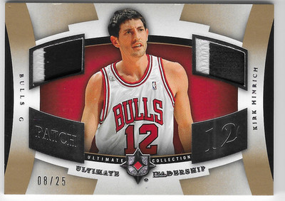 KIRK HINRICH 2007 UD ULTIMATE COLLECTION PATCH CARD #8/25!