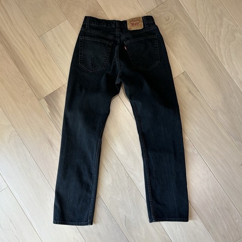 Vintage Levi’s 505 Denim Black Jean USA Made 505-0260 Size 31x30 - Picture 4 of 7
