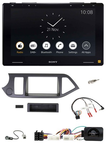 Sony USB Lenkrad DAB Bluetooth Autoradio für Kia Picanto ab 2011 ohne Start-Stop - Bild 1 von 10