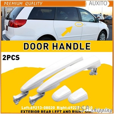 2PCS For Toyota Sienna 2004-2010 LH RH Sliding White Door Handle 6921308020 EOR