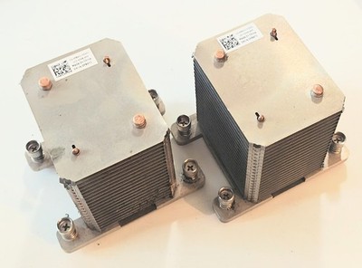 2 x Dell PowerEdge D382M 0D382M T310 Server CPU Cooling Heatsinks 0D382M