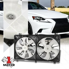 OE Style Radiator Cooling Fan Assembly for 14-15 Lexus IS250 2.5L 6Cyl Engine