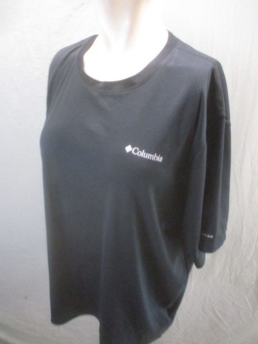 Columbia OMNI-FREEZE Size L Men BLK Short Sleeve Athletic Breathable T-Shirt 895 - Picture 3 of 10