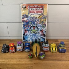 Angry Birds Transformers Jenga randome lot of cars heads parts well read comic