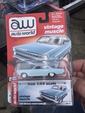 Auto World 1966 Mercury Comet Caliente Blue 164 Nib 70 Written On Package