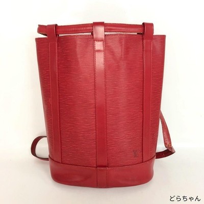 LOUIS Louis Vuitton Randonnee PM Backpack Epi From Japan