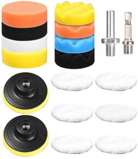 Polierschwamm 80 mm, 18er Set f&uuml;rs Auto &ndash; Polierpads und Autopflegezubeh&ouml;r