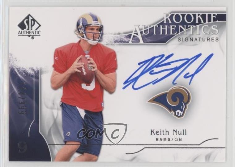2009 SP Authentic Authentics Signatures /999 Keith Null #320 Rookie Auto RC 2o7