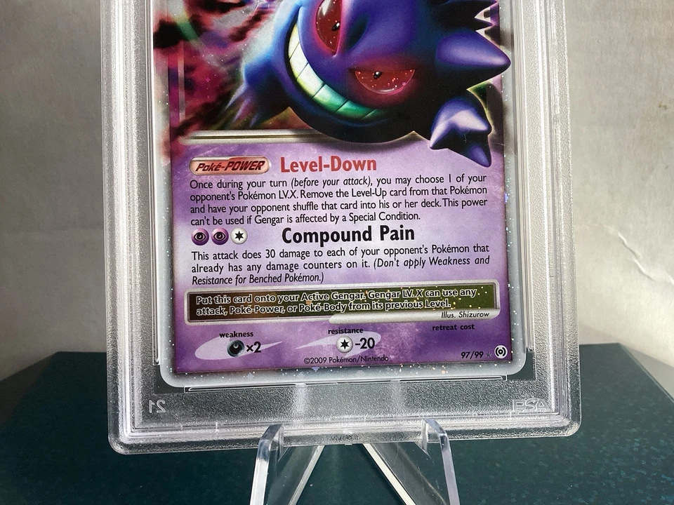 2009 Vintage Gengar Lv.X 97/99 Arceus Holo Excellent PSA - Image 3 of 4