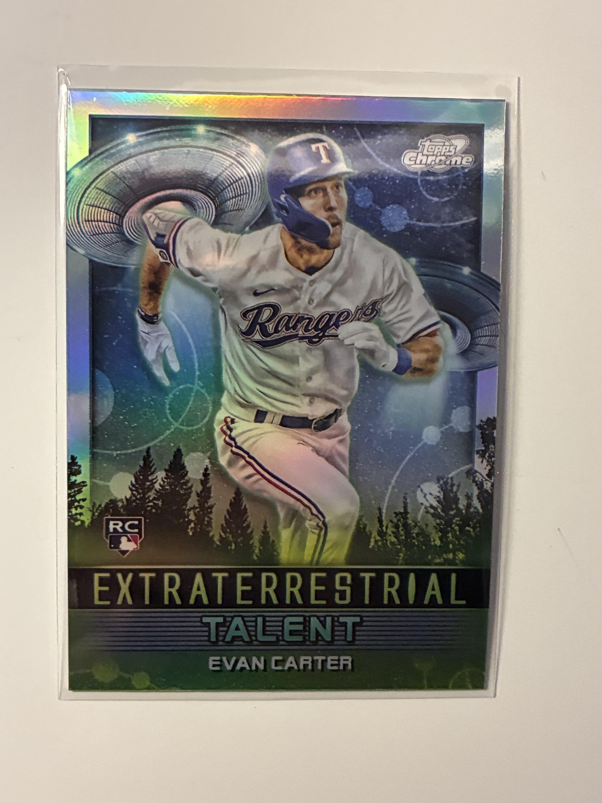 2024 Topps Chrome Cosmic #ET-19 Evan Carter Extraterrestrial Talent