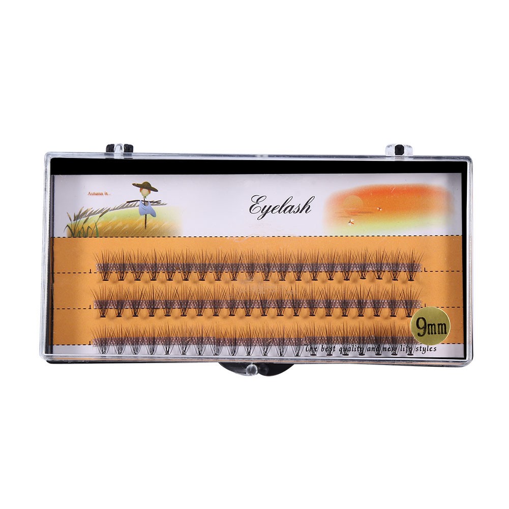 Natural Soft False Eyelash Extension Deluxe Lashes VOLUME Flase Fans 3d Eyel CUT