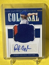 2020 National Treasures Robert Gsellman Colossal Patch Auto 8/25 New York Mets