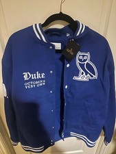 OVO x NCAA Duke Blue Devils Varsity Jacket (sz XL) Authentic October's Very Own