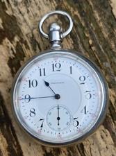Waltham Pocket Watch c.1900 18s 17J Appleton Tracy Serviced Waltham Case w Train