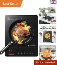 Travel-Friendly Induction Cooker 2000W - 20 Temperature Settings & Fast Heat