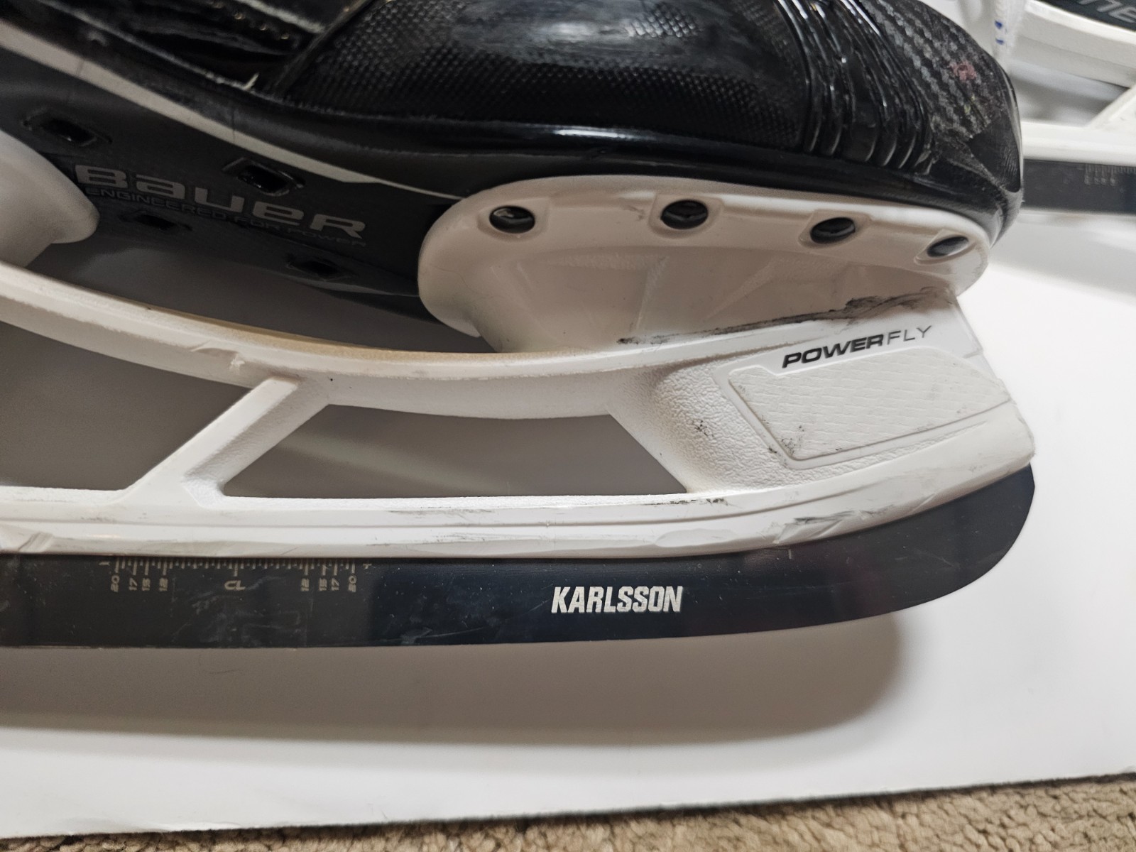 ERIK KARLSSON 24'25 Penguins Photomatched Bauer Mach 8.5 EA Game Worn Skates