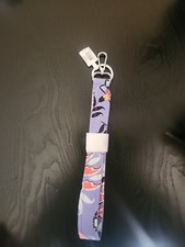 Vera Bradley Lanyard Cotton Mural Garden Multicolor w/Silvertone Hardware NWT