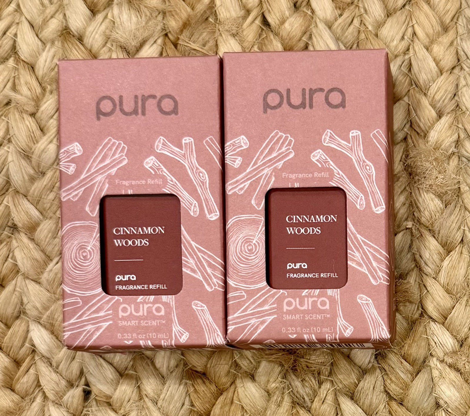 Pura Smart Scent Fragrance Refill In Cinnamon Woods 0.33 fl oz (10 mL) Set of 2