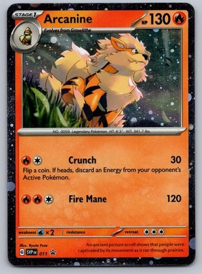 Arcanine 011 Promo S&V Promo Pokemon Cosmo Holo (Light Scratches on Holo)